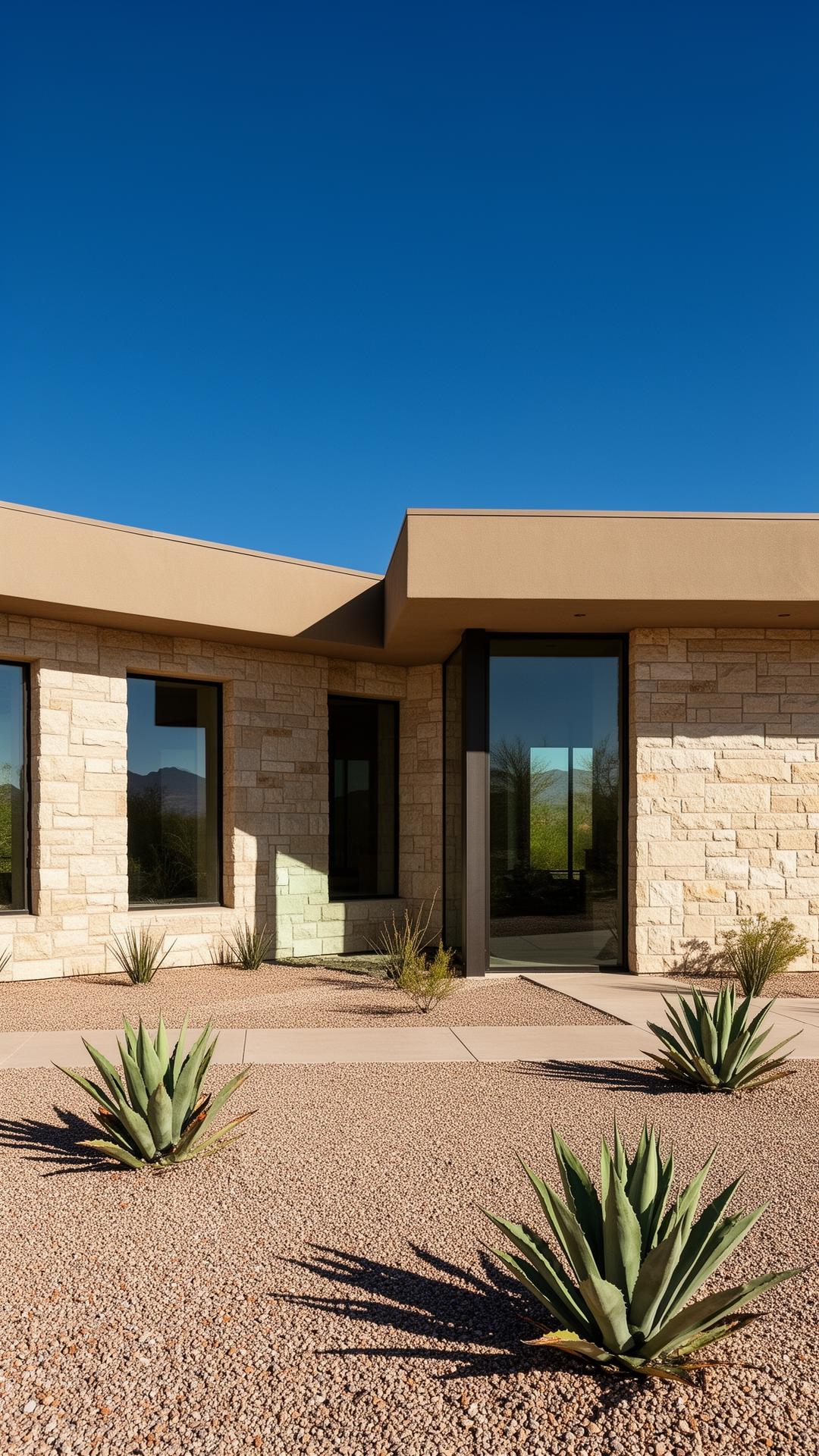 Desert modern residence under Arizona sky